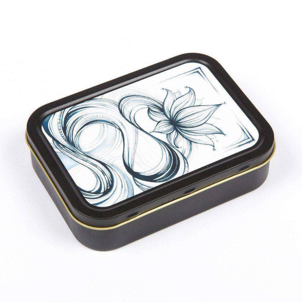 2oz Printed Tobacco Tins - Vertical Lotus