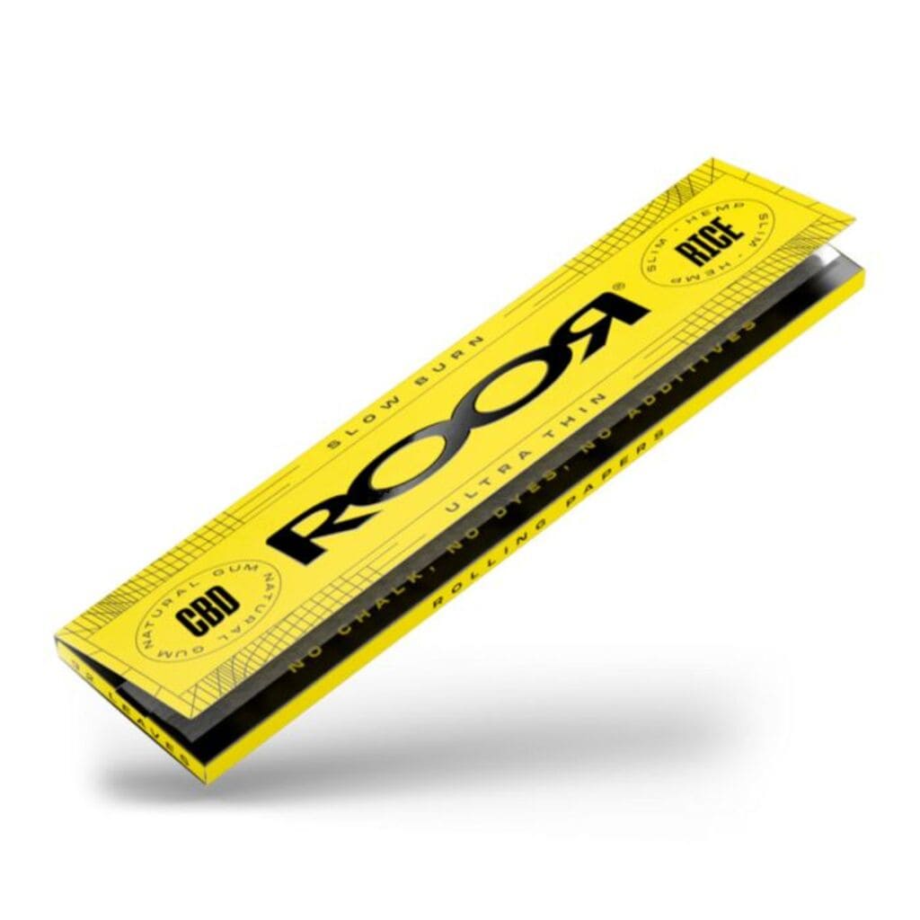 RooR CBD Gum Rice & Hemp Rolling Papers | Kingsize Slim | Ultra Thin