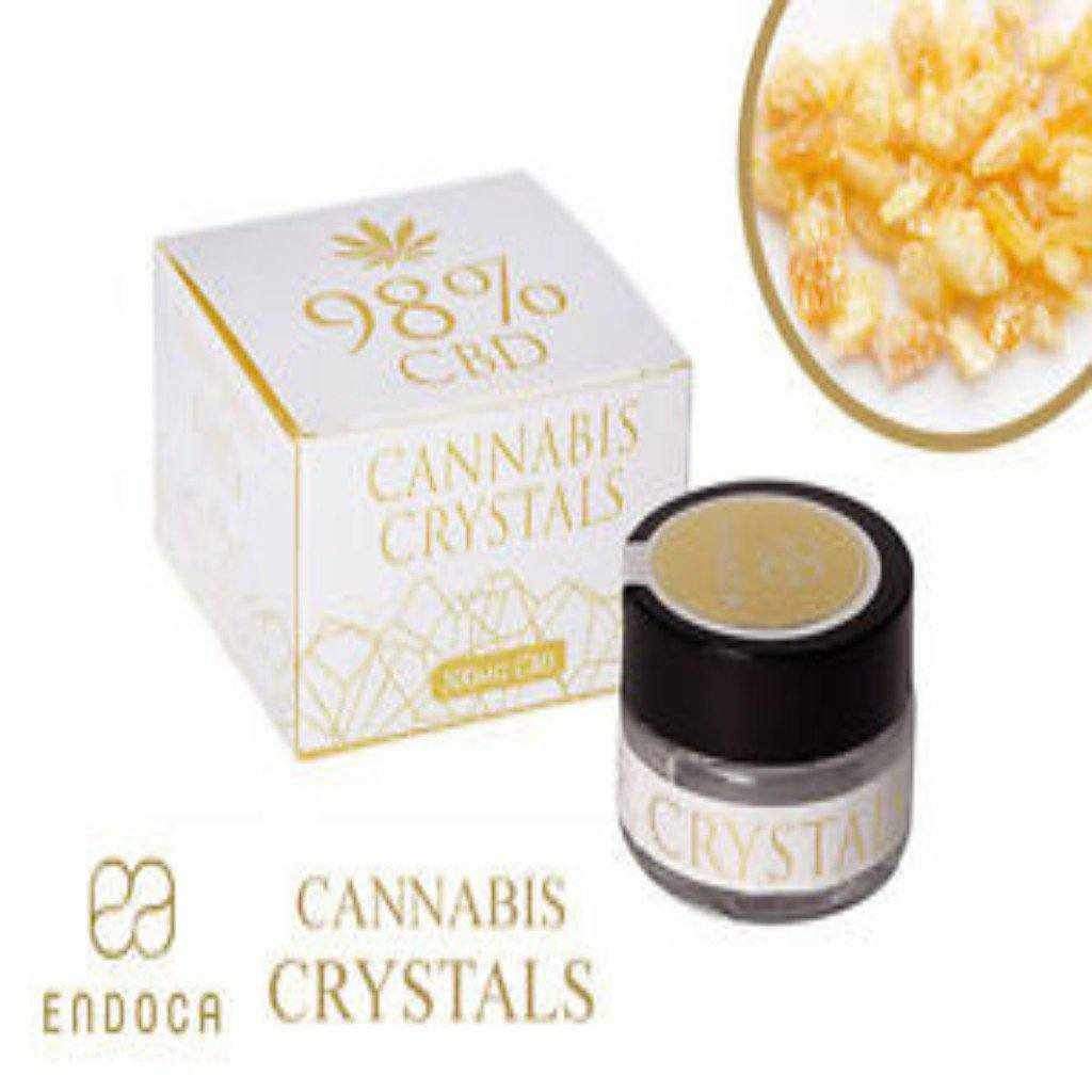 Endoca CBD Crystals UK 98% Pure Hemp Cannabidiol Crystals - Half Gram-CBD Crystals-Endoca Hemp CBD Products-Quintessential Tips