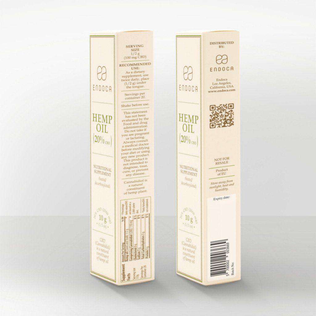 Endoca 20% Raw Hemp CBD Concentrate - 2000mg