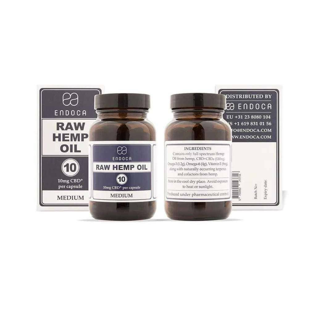 Endoca Raw Hemp CBD & CBDa Oil Capsules Organic Cannabidiol-300mg-Endoca Hemp CBD Products-Quintessential Tips