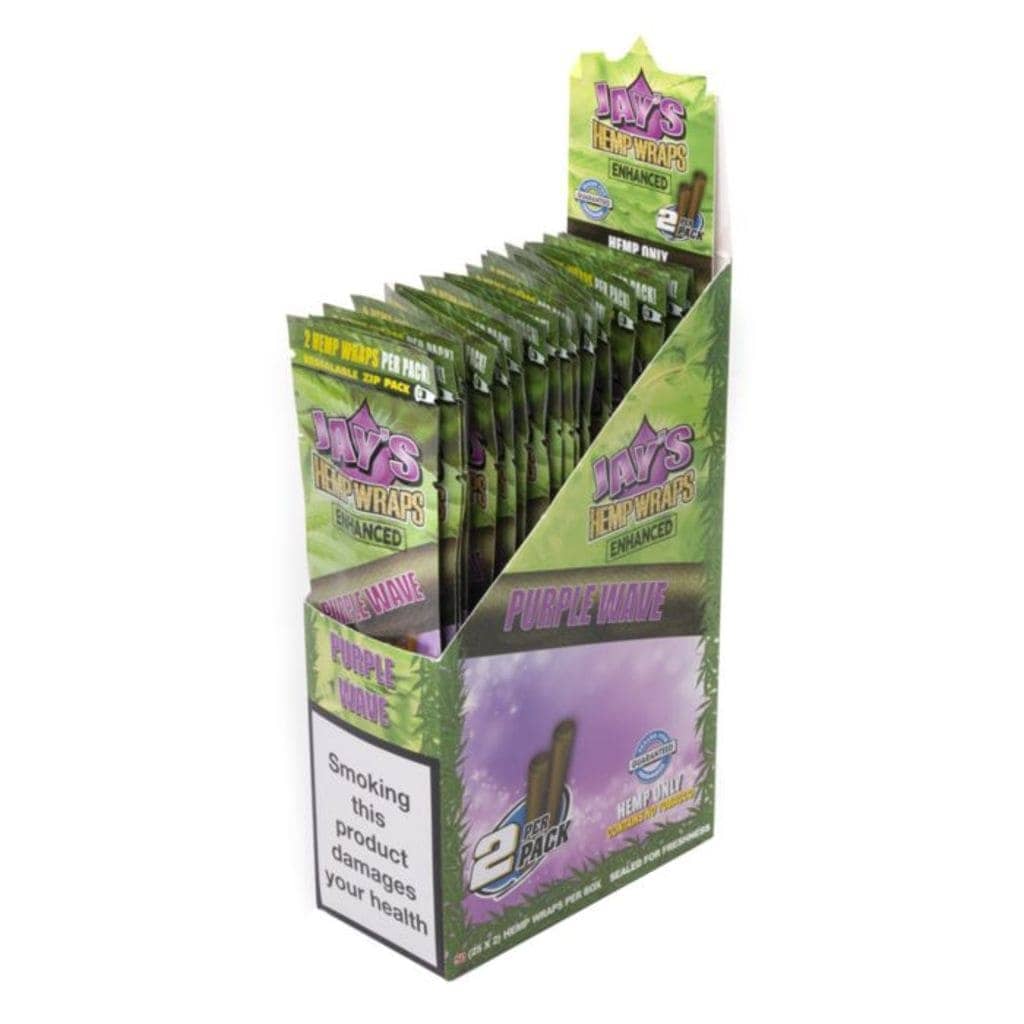 Juicy Jays Hemp blunt Wraps  purple wave box