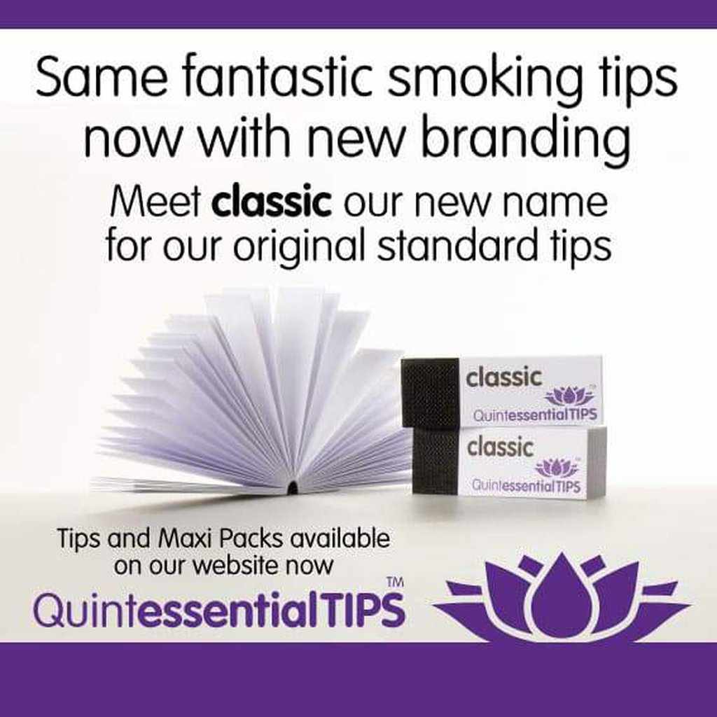 Quintessential Classic (Standard) Smoking Roach & Filter Tips - Single Tips Box-Quintessential Tips-Quintessential Tips