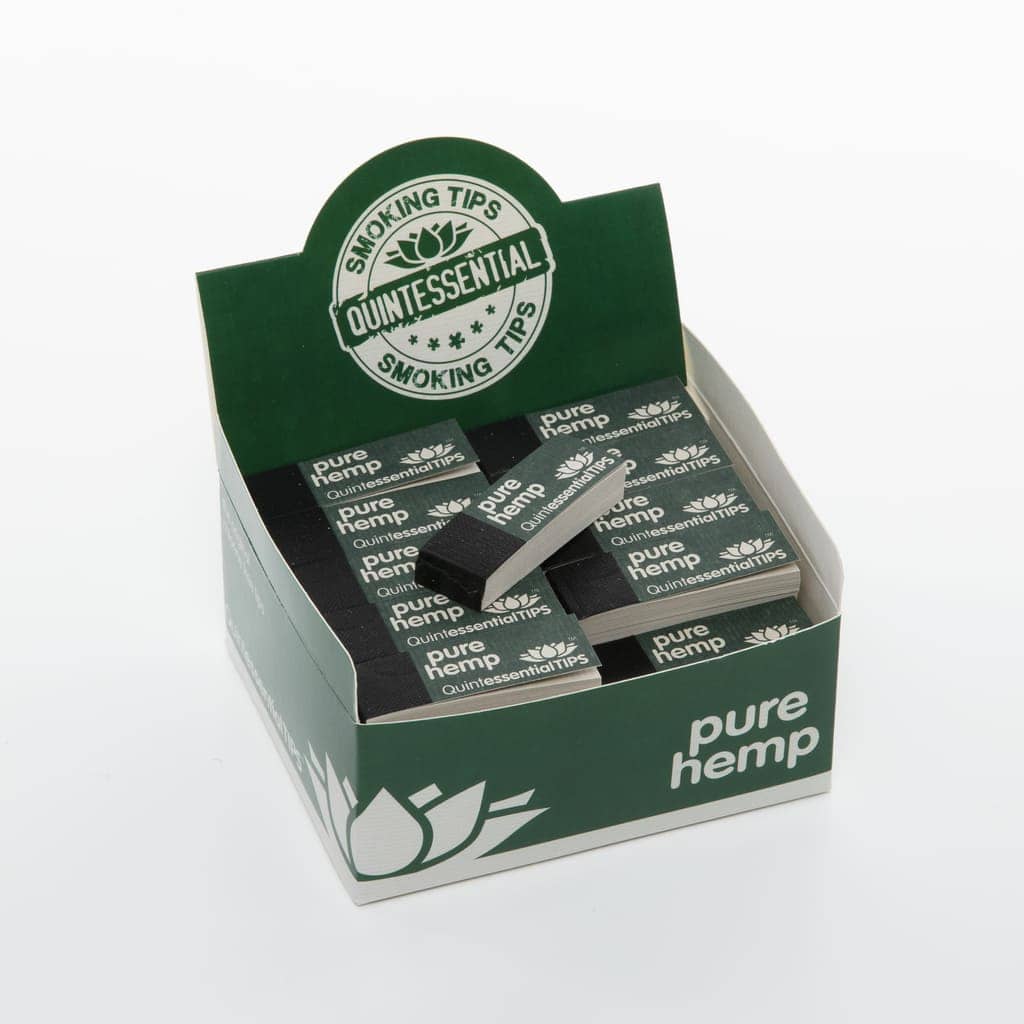 Quintessential Pure Hemp Smoking Roach Tips & Filters - Single Tips