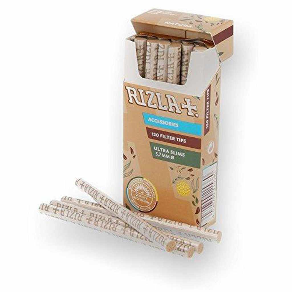 Rizla Natura Hemp Ultra Thin Filters for Hand rolling Cigarettes-Smoking Filters-Rizla-1 Pack-Quintessential Tips
