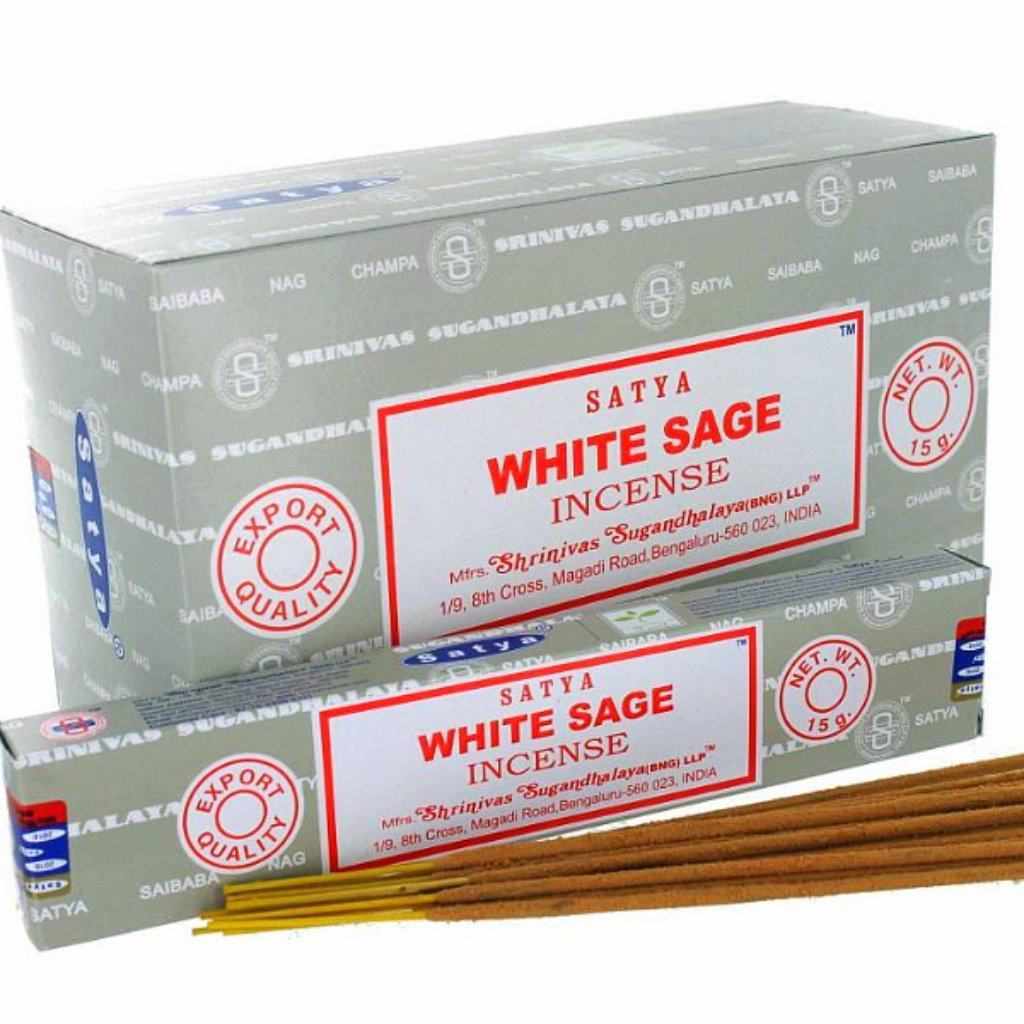 White Sage Satya Incense UK -Sai Baba