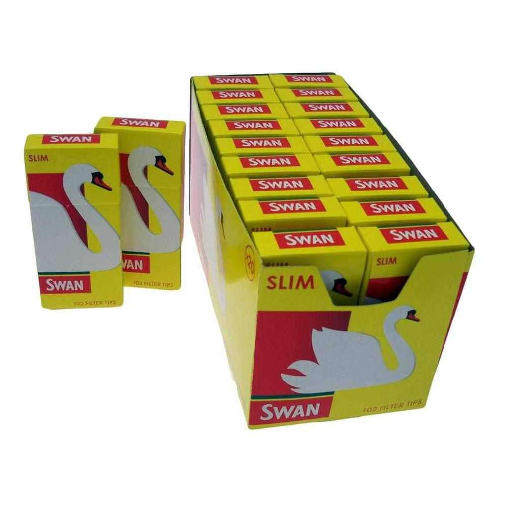 Swan Filter Rolls for Hand Rolling Cigarettes - All Filters-Smoking Filters-Swan-Slim-Full Box-Quintessential Tips