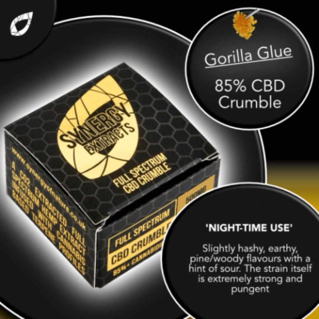 Gorilla Glue Concentrates UK - Terpene Infused CBD Crumble