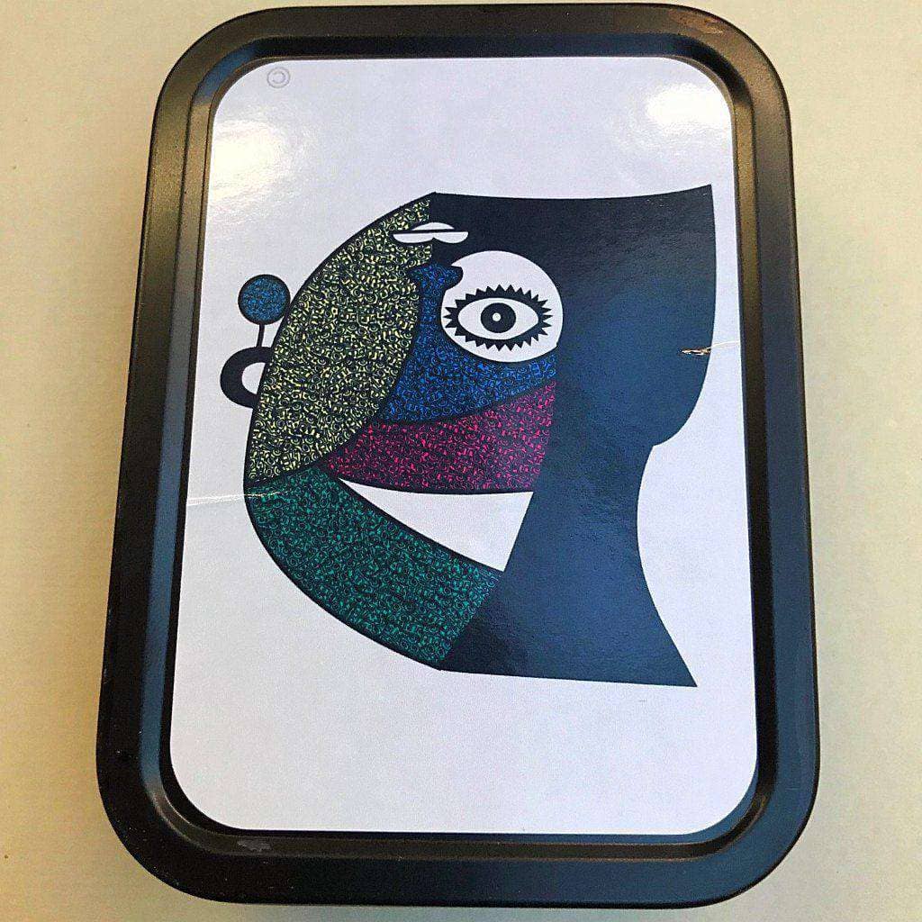 about face - Artist Design Tin for storage 